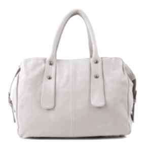 Torba do ręki lub długim pasku vera 13 beige pastelowy kolor bags beżowa, modna, pojemna