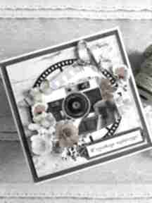 Męska kartka urodzinowa z aparatem fotograficznym scrapbooking za craftowane katka, z urodziny