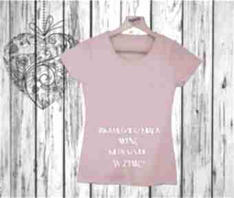 Koszulka z nadrukiem ciążowym, dla kobiety, manufaktura koszulek ciążowe, ciąża, mama