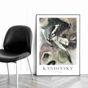 Plakat kandinsky untilted abstrakcja - format 50x70 cm plakaty hogstudio, do sypialni, grafika