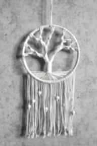 Drzewko szczescia, zycia makrama lapacz snow - makatka, na sciane dekoracje