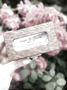 personalizowane tulito na ślub, z szybką - pudełko ślubne, szkatułka