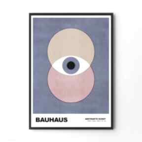 bauhaus kolorowy: desenio, plakat niebieski