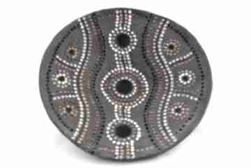 Patera australia ceramika mistral, aborygeni, prezent, rękodzieło