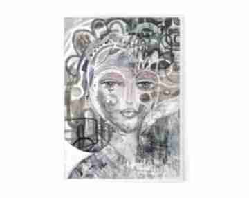 Plakat A2 - arabela plakaty gabriela krawczyk, wydruk, portret, twarz, kobieta, obraz