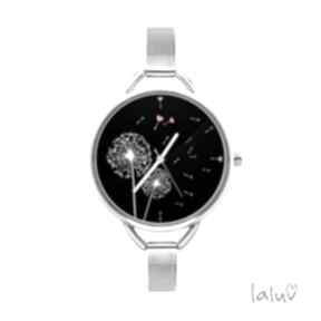 Zegarek z grafiką podmuch miłości zegarki laluv bransoleta, miłość, dmuchawiec, kwiaty