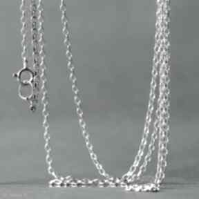 Łańcuszek typu ankier z jasnego srebra próby 925 naszyjniki shambala srebrny, ze wisiorka