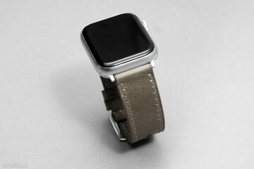 Pasek do apple z ponte - kolor oliwkowy paski wild leather zegarka, watch, z włoskiej skóry