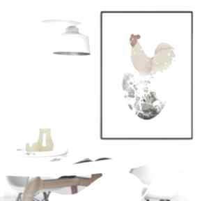 Art print A4 parallel world kuchnia, format A4, kogut, obraz, ilustracja, plakat