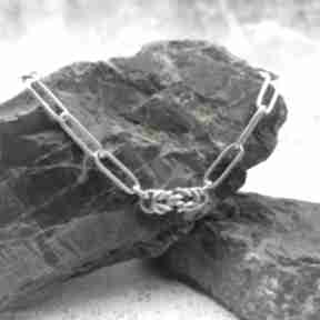 Bransoletka chainmaille - łańcuch 2 omnis lapis rock biżuteria, stal szlachetna