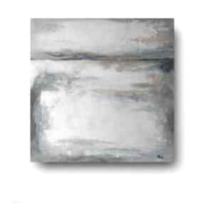 Arktyka obraz akrylowy formatu 40 cm paulina lebida akryka, akryl, płótno, kwadrat