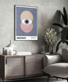 Plakat. Plakaty. Modny do sypialni kolorowy: bauhaus