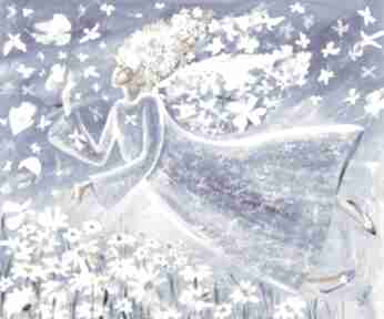 Lekkość bytu giclee marina czajkowska anioł, aniołstróż, 4mara - obraz