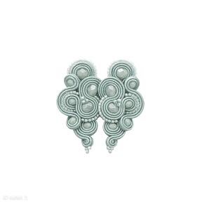 Kolczyki lispiro mint kavrila soutache, sutasz, mięta, stylowe