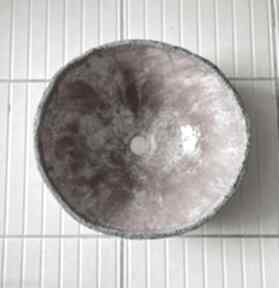Umywalka ceramiczna o poranku ceramika ceramystiq studio różowa, nablatowa, ręcznie