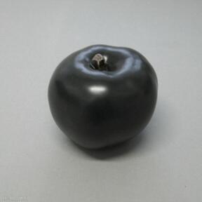 dekoracyjne czarne ceramika santin jabłko, dekoracja, wnętrze, prezent