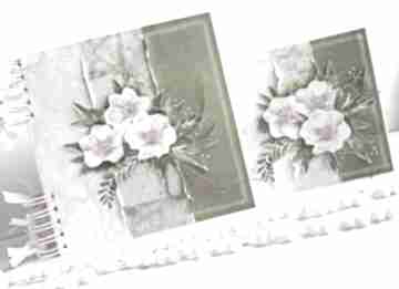 Kwiatowy komplet scrapbooking albumy zuziucha album, ślubny, ślub, prezent, wesele