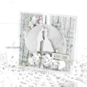 Kartka ślubna w pudełku, 479 scrapbooking vairatka handmade ślub