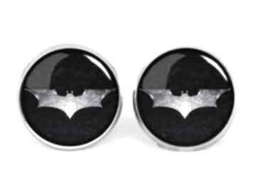Batman kolczyki sztyfty wkręty prezent superbohater ręcznie