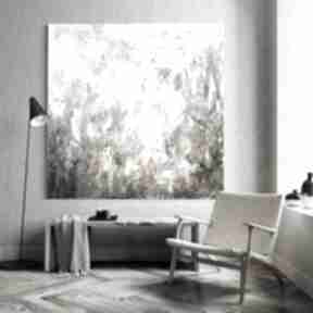 Obraz abstrakcja 110x110 cm w ciepłych odcieniach by ferens, ciepły, duży, modny do salonu