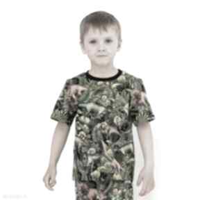 Koszulka t shirt jurajskie dinozaury 104 110 mamaiti t dla dziecka, krótki rękaw, bawełniany