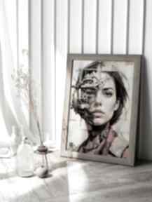 ex machina portret kobiety - format 50x70 cm hogstudio plakaty, dziewczyna, trendy plakat
