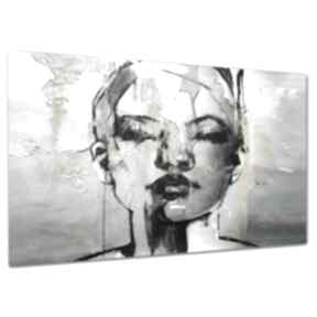 Obraz kobieta art 120x80 twarz portert abstrakcja loft aleobrazy - portret