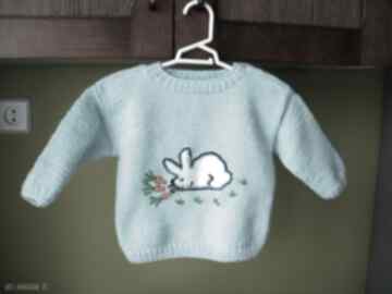 "króliczek" gaga art sweterek, włóczka, rękodzieło