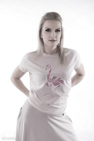 T-shirt nude z autorskim nadrukiem koszulki trzy foru - bluzka, kombinezon, spódnica, sukienka