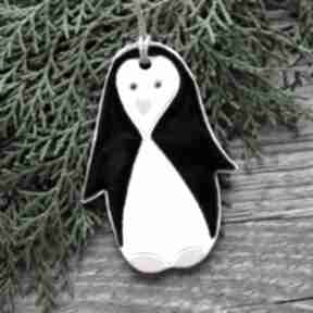 Pingwin - zawieszka ceramiczna dekoracje świąteczne