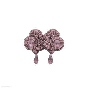 Kolczyki soutache femidi magenta