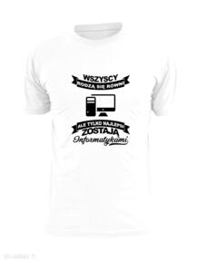 Informatyk: prezent: programista koszulka urodziny komputer