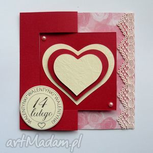 handmade scrapbooking kartki kartka walentynkowa