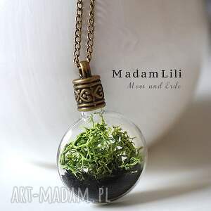 %u2665 terrarium naszyjnik część natury - MadamLili biżuteria naszyjniki