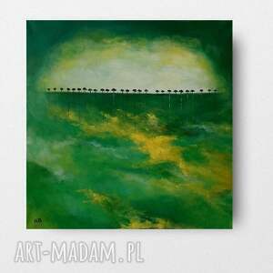 drzewa - obraz akrylowy formatu 50 50 cm, akryl, kwadrat