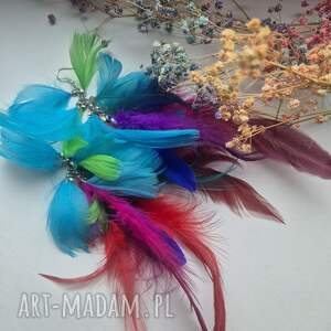 kolczyki pióra lekkie