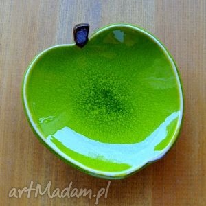 ręcznie wykonane ceramika zielone jabłuszko - miseczka