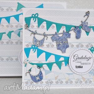 handmade scrapbooking kartki gratulacje synek:)