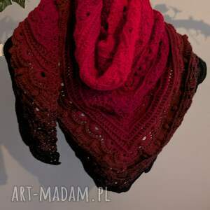 chusta szydełkowa z włóczki kokonek classic - Dodatki chustki i apaszki