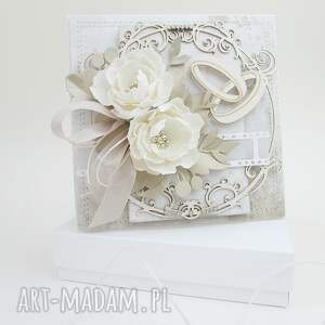 w dniu ślubu - w pudełku - Akcesoria scrapbooking kartki