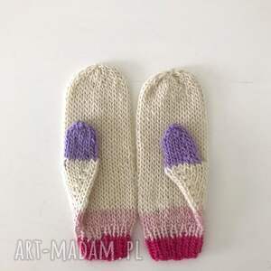 handmade pomysł na prezent ciepłe wełniane rękawiczki