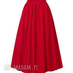 handmade spódnice czerwona spódnic midi