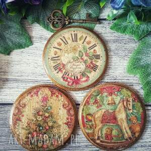 pomysł na prezent święta Świąteczne podkładki decoupage