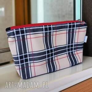 kosmetyczka damska welurowa etui do torebki organizer torby duża