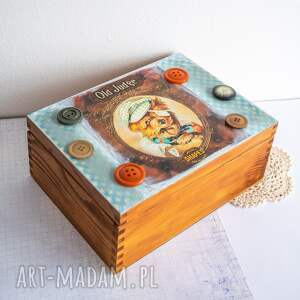handmade pudełka pudełko drewniane - psi rozrabiaka