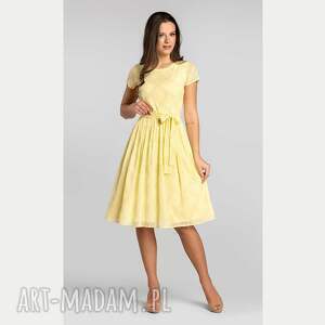 sukienki sukienka midi alina (millagros żółty)
