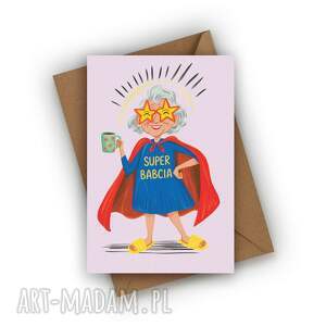 Prezent KARTKA NA DZIEŃ BABCI - SUPER BABCIA