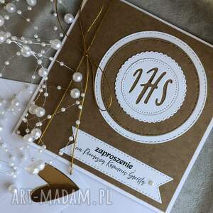 Komunijne! Otwierane z kopertą! Zaproszenie, komunia