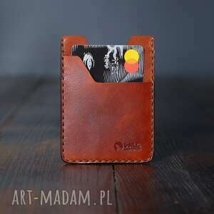 handmade minimalistyczny portfel skórzany męski ręcznie szyty