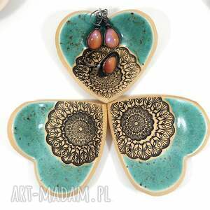 handmade ceramika ceramiczna miseczka na biżuterię i drobiazgi